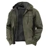 Men's Casual Printed Multi-Pocket Hooded Jacket 21308864Y sold by Manly