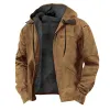 Men's Casual Printed Multi-Pocket Hooded Jacket 21308864Y sold by Manly