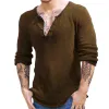 Men's Casual Solid Color V Neck Long Sleeve Knitted Pullover Sweater 35096028M sold by Manly