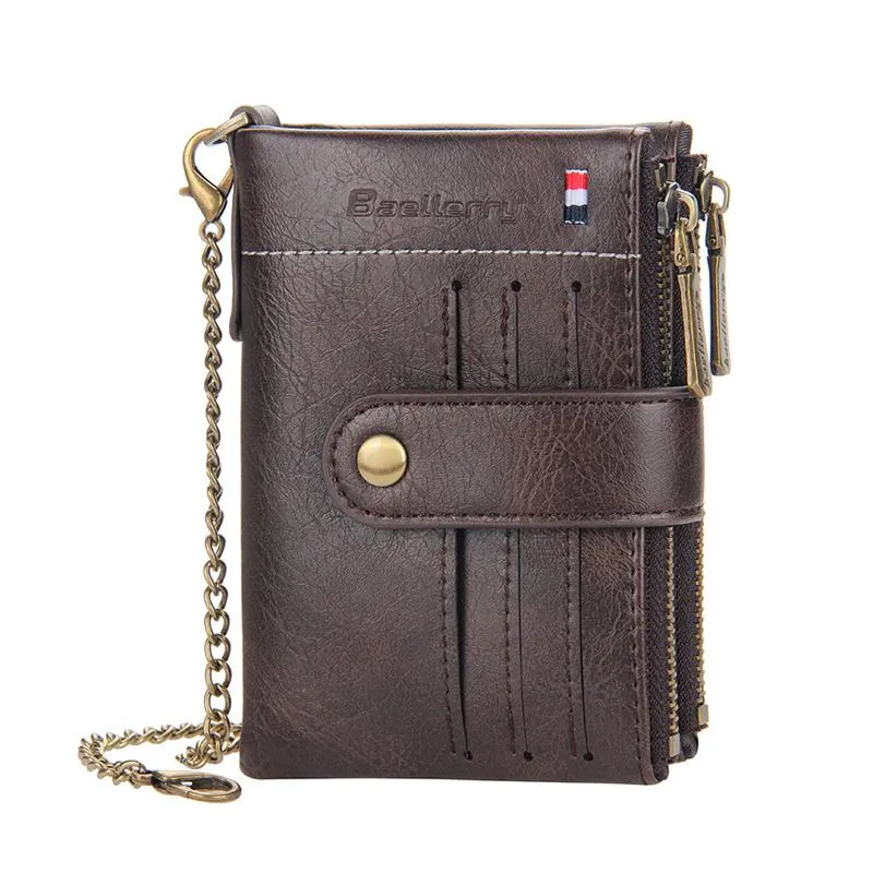 Men's Vintage Letter Zipper Snap Wallet 51317846Y sold by Manly product image thumbnail 3