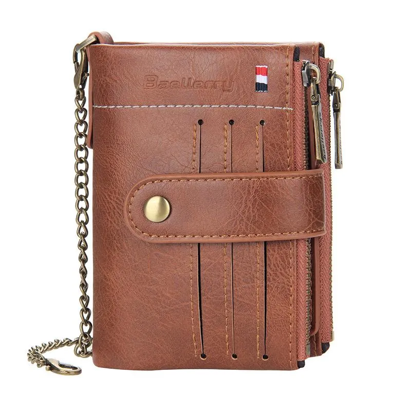 Men's Vintage Letter Zipper Snap Wallet 51317846Y sold by Manly product image thumbnail 4