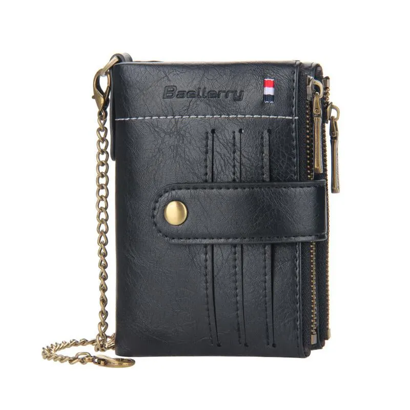 Men's Vintage Letter Zipper Snap Wallet 51317846Y sold by Manly product image thumbnail 5