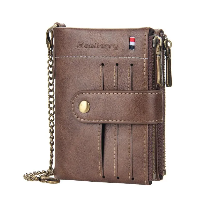 Men's Vintage Letter Zipper Snap Wallet 51317846Y sold by Manly product image thumbnail 2