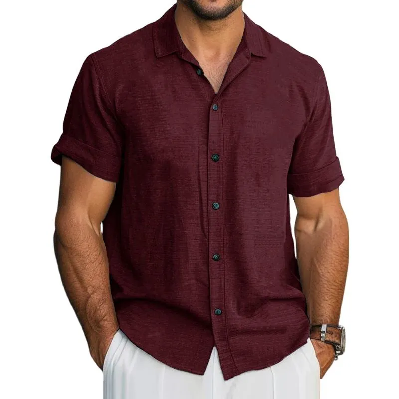 Men's Cotton And Linen Short-Sleeved Shirt 86542844Y sold by Manly product image thumbnail 5
