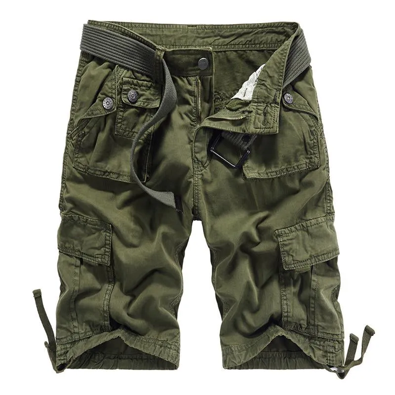 Men's Casual Outdoor Cotton Washed Loose Multi-pocket Cargo Shorts 40685162M sold by Manly product image thumbnail 4