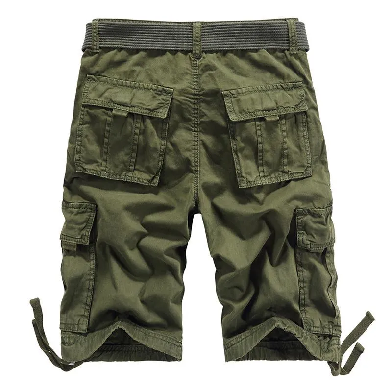 Men's Casual Outdoor Cotton Washed Loose Multi-pocket Cargo Shorts 40685162M sold by Manly product image thumbnail 5