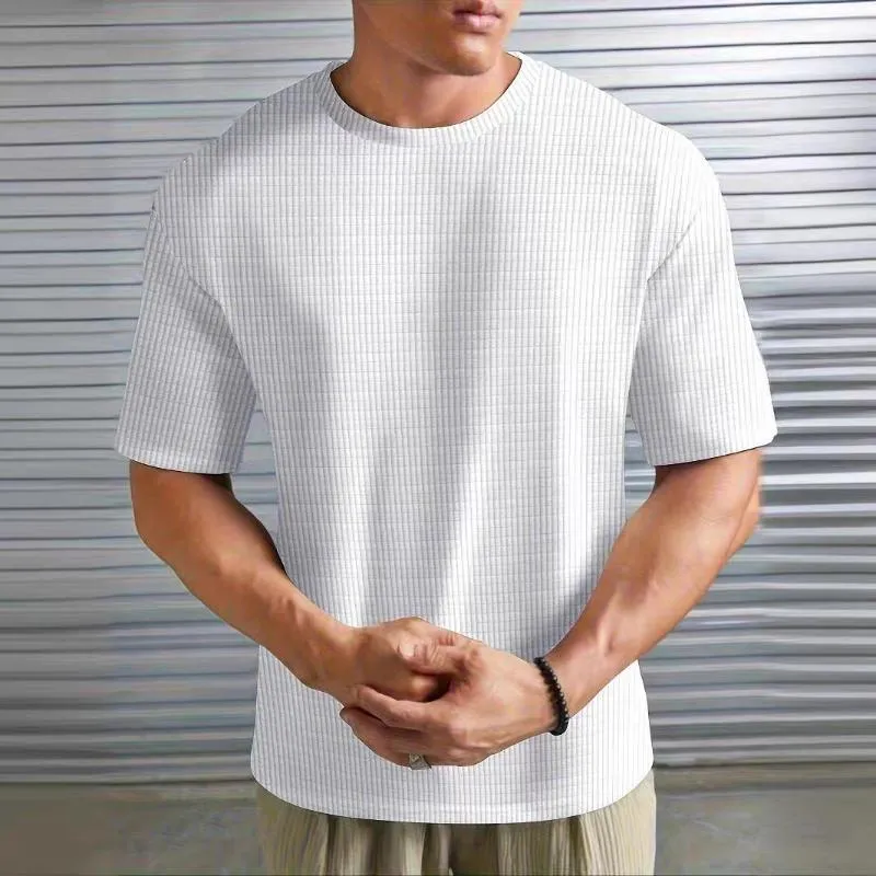Men's Casual Solid Color Round Neck T-Shirt 64324538TO sold by Manly product image thumbnail 2