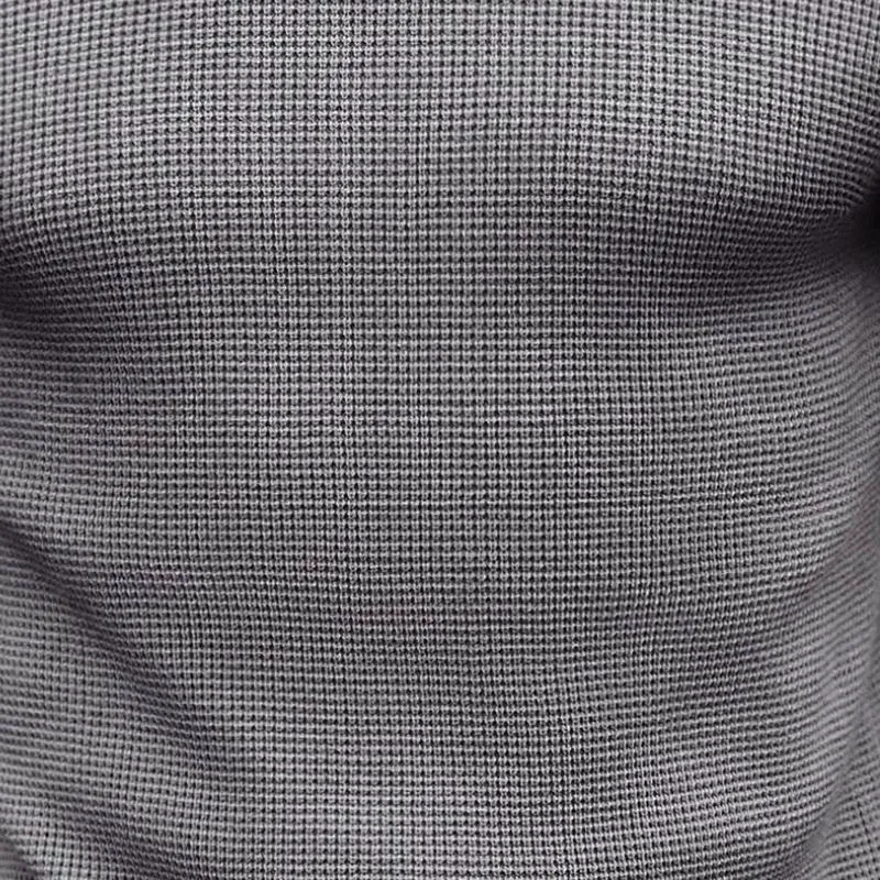 Men's Casual Waffle Round Neck Slim Fit Long Sleeve T-Shirt 53002876M sold by Manly product image thumbnail 3