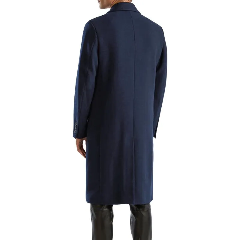 Men's Solid Notch Lapel Double Breasted Mid-length Coat 29661499Z sold by Manly product image thumbnail 4