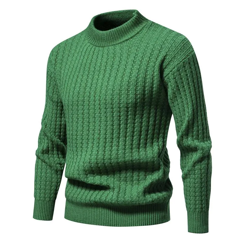 Men's Solid Color Crew Neck Knitted Pullover Sweater 72547782X sold by Manly product image thumbnail 2