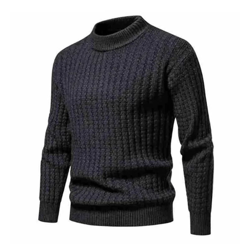 Men's Solid Color Crew Neck Knitted Pullover Sweater 72547782X sold by Manly product image thumbnail 3
