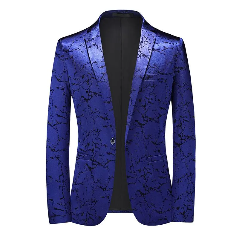 Men's Vintage Print Slim Fit One Button Blazer 02580919M sold by Manly product image thumbnail 2
