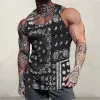 Men's Retro Casual Cashew Flower Perris Tank Top 73902218TO sold by Manly