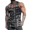 Men's Retro Casual Cashew Flower Perris Tank Top 73902218TO sold by Manly