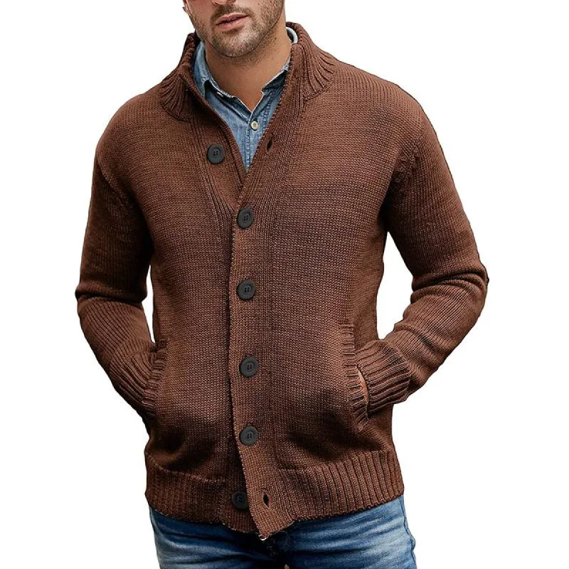 Men's Casual Single Breasted Knit Cardigan 88971813M sold by Manly
