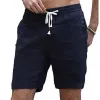 Men's Casual Solid Color Drawstring Shorts 87433930Y sold by Manly