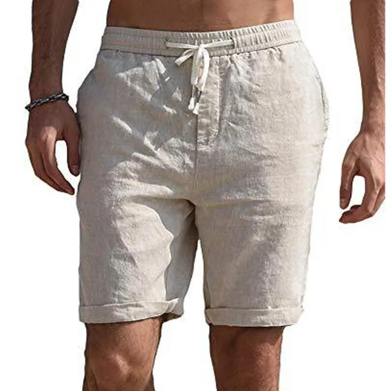 Men's Casual Solid Color Drawstring Shorts 87433930Y sold by Manly