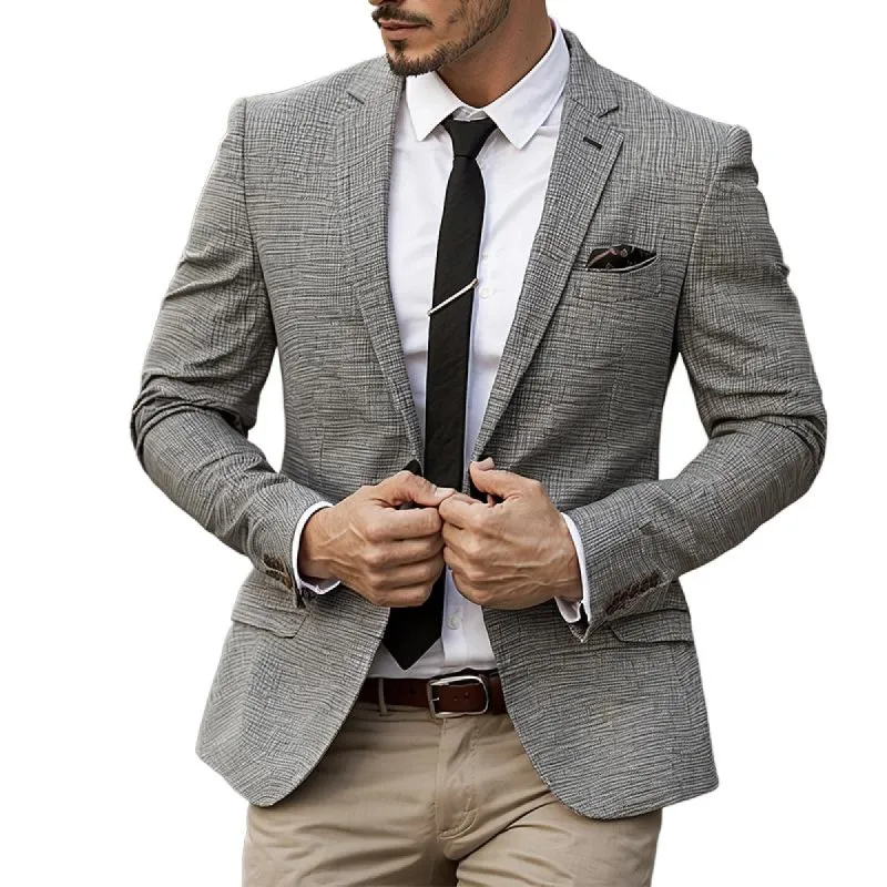 Men's Vintage Casual Leisure Printed Blazer 56022459TO sold by Manly