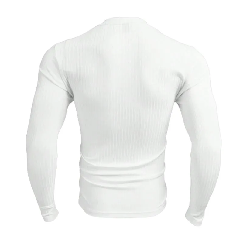Men's Casual Solid Color V-Neck Slim Fit Long Sleeve T-Shirt 68749808M sold by Manly product image thumbnail 3