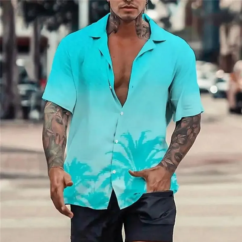 Men's Printed Cuban Collar Pocketless Shirt 85546645X sold by Manly product image thumbnail 4