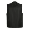 Men's V-neck Double Pocket Button  Vest 00317594X sold by Manly