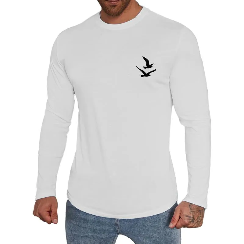 Men's Casual Round Neck Long Sleeve T-shirt 73522540X sold by Manly product image thumbnail 4