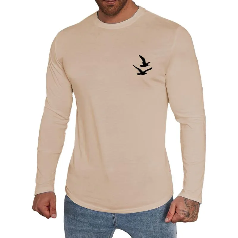 Men's Casual Round Neck Long Sleeve T-shirt 73522540X sold by Manly product image thumbnail 5