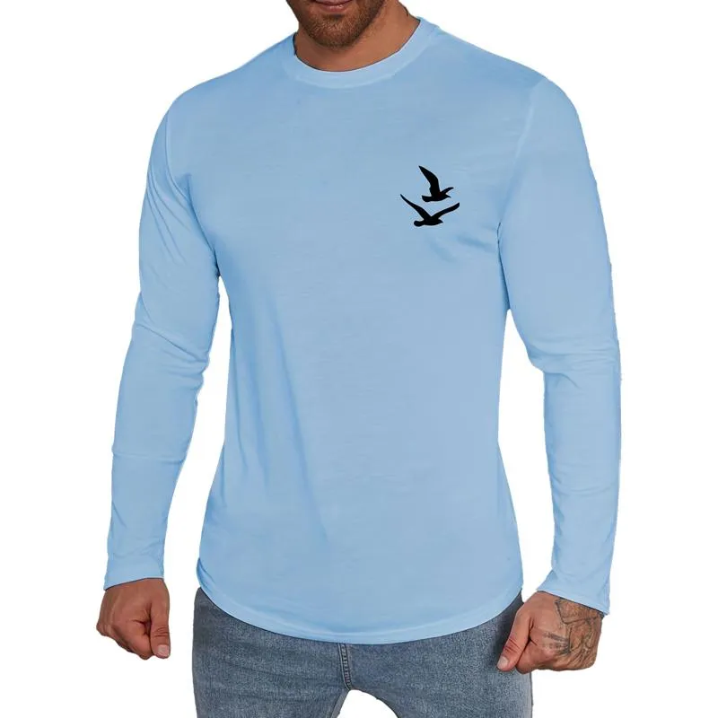 Men's Casual Round Neck Long Sleeve T-shirt 73522540X sold by Manly product image thumbnail 2