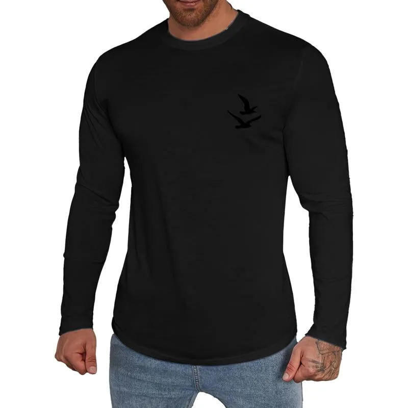 Men's Casual Round Neck Long Sleeve T-shirt 73522540X sold by Manly product image thumbnail 3