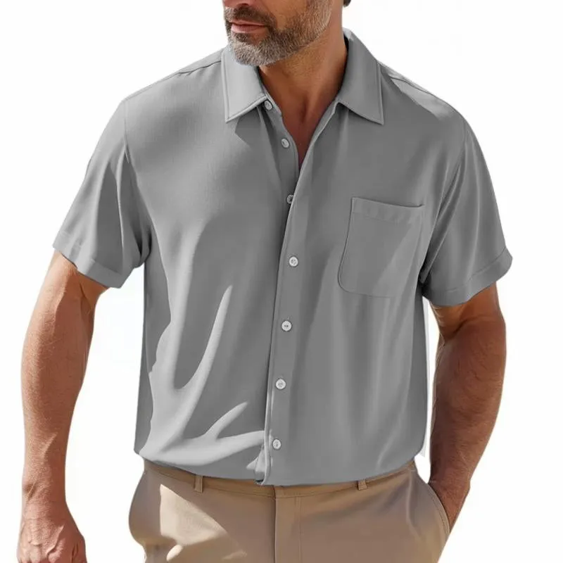 Men's Casual Cotton Blend Short Sleeve Shirt 20220568X sold by Manly product image thumbnail 4
