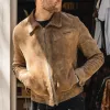 Men's Suede Lapel Multi-pocket Zipper Jacket 76996729Z sold by Manly
