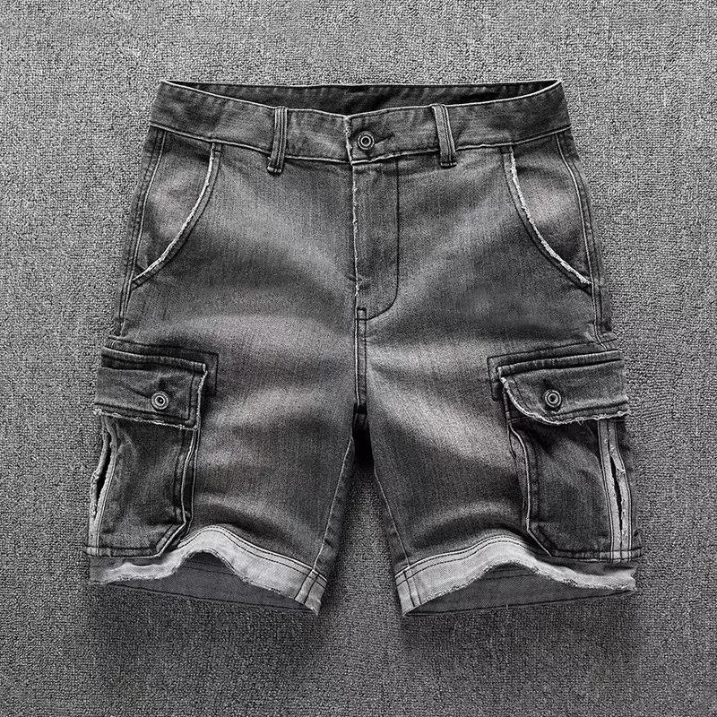Men's Washed Denim Cargo Shorts 11421758Y sold by Manly product image thumbnail 4
