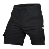 Men's Casual Cotton Blend Ealstic Waist Loose Cargo Shorts 92428387M sold by Manly