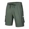 Men's Casual Cotton Blend Ealstic Waist Loose Cargo Shorts 92428387M sold by Manly