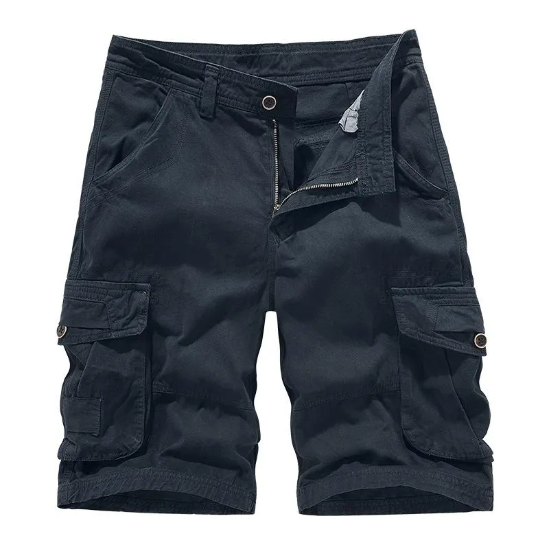 Men's Casual Cotton Washed Multi-Pocket Cargo Shorts 26550011M sold by Manly product image thumbnail 3