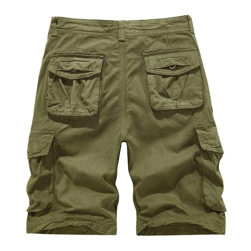 Men's Casual Cotton Washed Multi-Pocket Cargo Shorts 26550011M sold by Manly product image thumbnail 2
