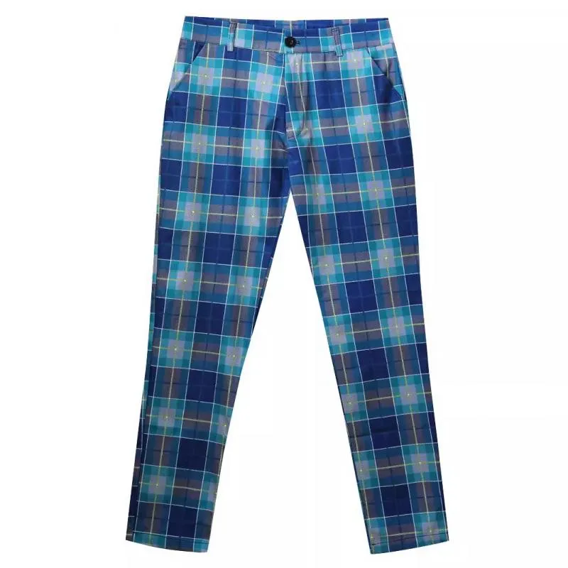 Men's Casual Plaid Print Pants 02922340Y sold by Manly product image thumbnail 2