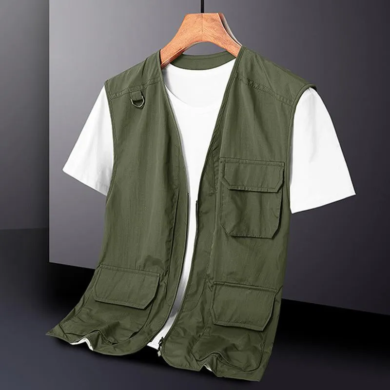 Men's Outdoor Quick-Drying Lightweight Multi-Pocket Vest 19154099Y sold by Manly product image thumbnail 3