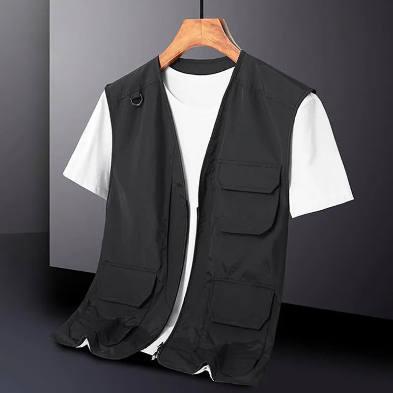 Men's Outdoor Quick-Drying Lightweight Multi-Pocket Vest 19154099Y sold by Manly product image thumbnail 5