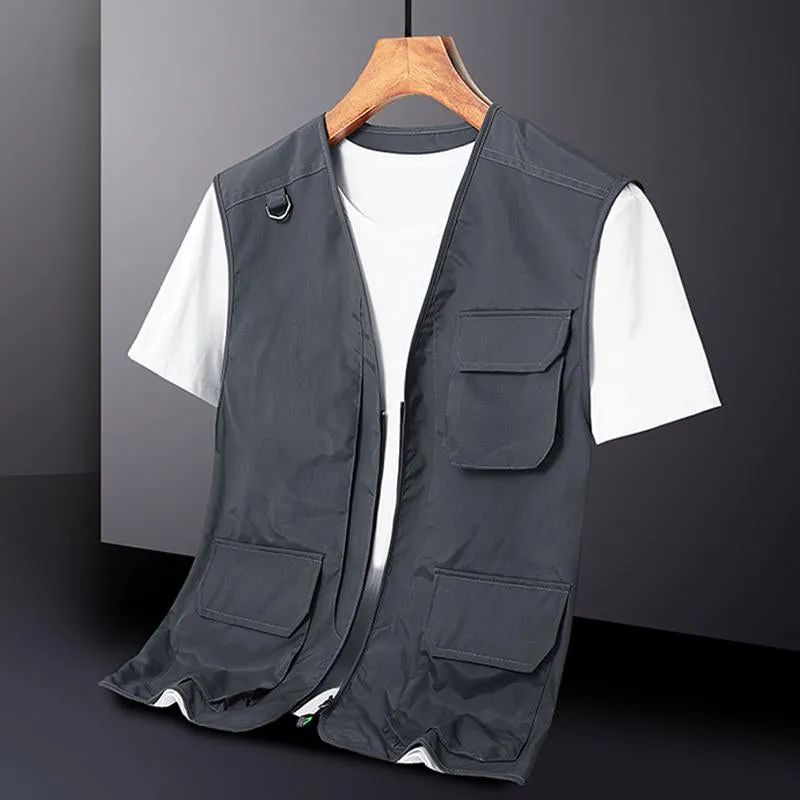 Men's Outdoor Quick-Drying Lightweight Multi-Pocket Vest 19154099Y sold by Manly product image thumbnail 2