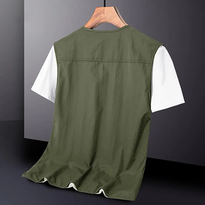 Men's Outdoor Quick-Drying Lightweight Multi-Pocket Vest 19154099Y sold by Manly product image thumbnail 4