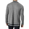 Men's Colorblock Knit Long Sleeve Cardigan 40066315X sold by Manly