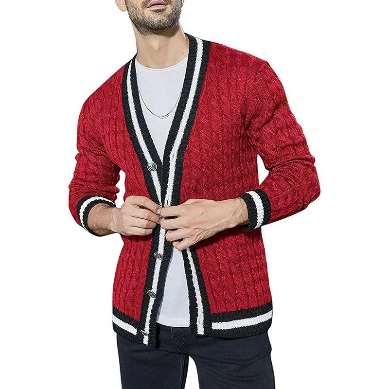 Men's Colorblock Knit Long Sleeve Cardigan 40066315X sold by Manly product image thumbnail 3