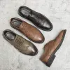 MEN'S BROGUE CARVED LEATHER SHOES 21806352 sold by Manly