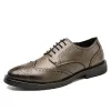 MEN'S BROGUE CARVED LEATHER SHOES 21806352 sold by Manly