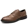 MEN'S BROGUE CARVED LEATHER SHOES 21806352 sold by Manly