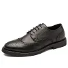 MEN'S BROGUE CARVED LEATHER SHOES 21806352 sold by Manly