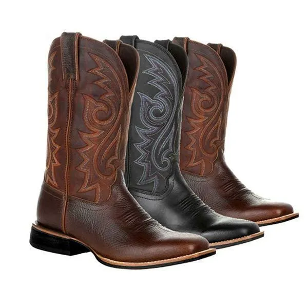 MEN'S VINTAGE EMBROIDERED TALL BOOTS 07733035W sold by Manly