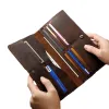 Men'S Vintage Leather Ultra-Thin Large-Capacity Wallet 38732949Y sold by Manly