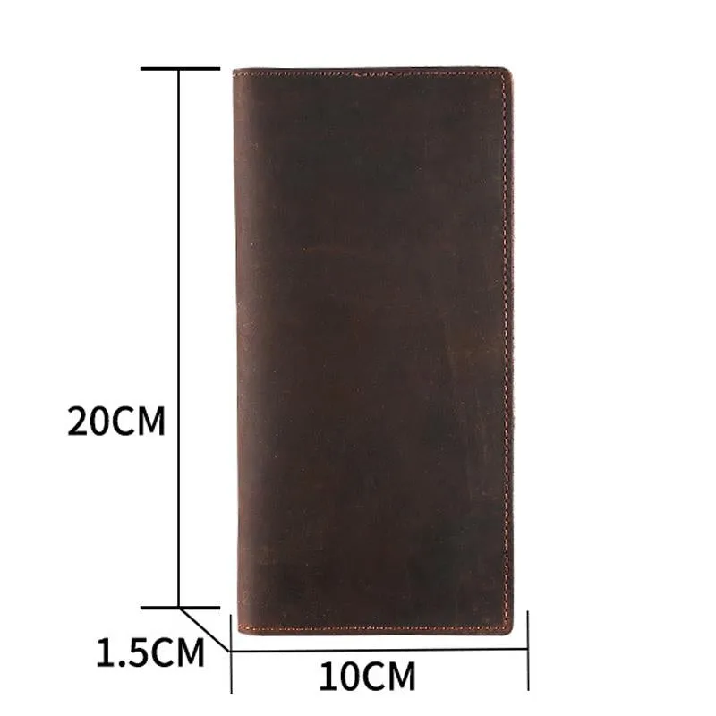 Men'S Vintage Leather Ultra-Thin Large-Capacity Wallet 38732949Y sold by Manly product image thumbnail 5